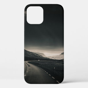 BLACK ASPHALT ROAD NEAR MOUNTAIN DURING DAYTIME iPhone 12 CASE