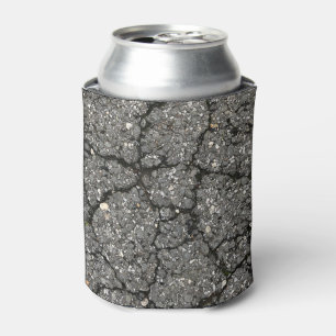 Black Asphalt Street Paving Cement Can Cooler