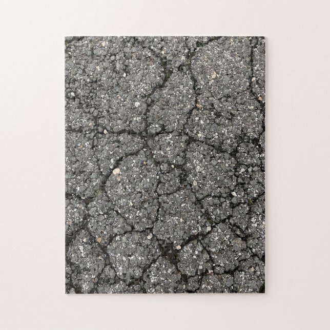 Black Asphalt Street Paving Cement Jigsaw Puzzle (Vertical)