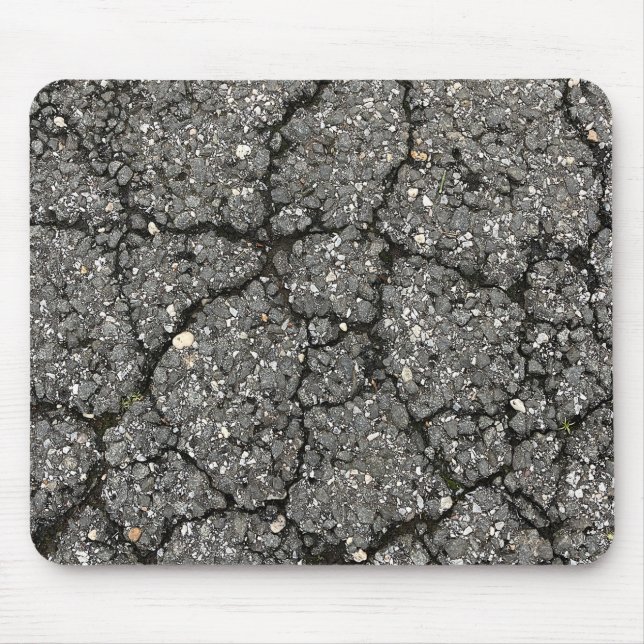 Black Asphalt Street Paving Cement Mouse Pad (Front)