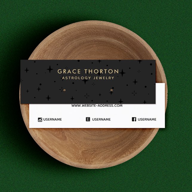 Black  Astrology Stars Stud Earring Display Card (Creator Uploaded)