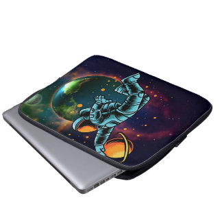 Black Astronaut Laptop Sleeve
