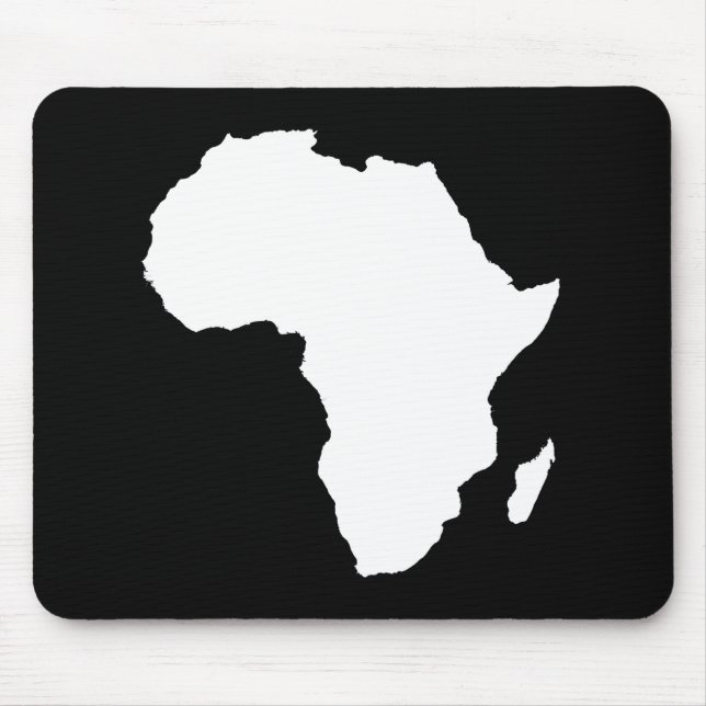 Black Audacious Africa Mouse Pad (Front)