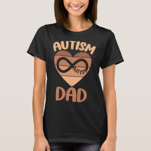 Black Autism Dad Autistic Son Kids Neurodiversity T-Shirt