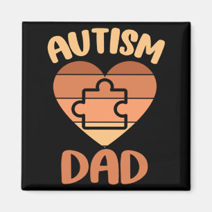 Black Autism Dad Of Autistic Son Autism Awareness Magnet