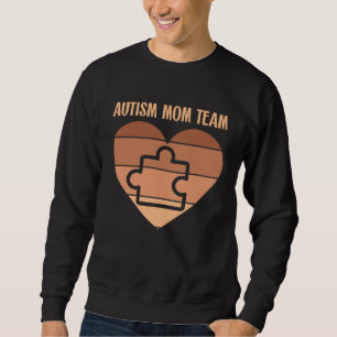 Black Autism Mom Team Autistic Son Kid Neurodivers Sweatshirt