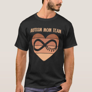 Black Autism Mom Team Autistic Son Kid Neurodivers T-Shirt