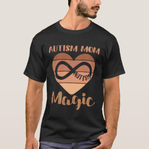 Black Autism Mum Of Autistic Son Kids Neurodiversi T-Shirt
