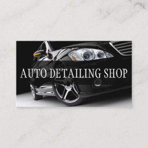BLACK AUTO DETAILING AUTO REPAIR BUSINESS CARD