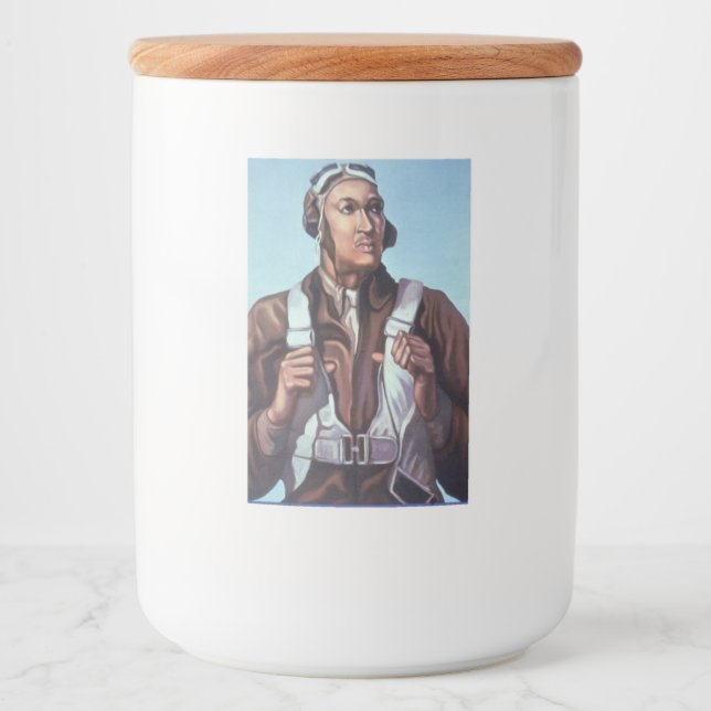 Black Aviators: U.S. WW2 Military Fighting Service Food Label (Front)