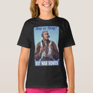 Black Aviators: U.S. WW2 Military Fighting Service T-Shirt