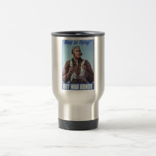 Black Aviators: U.S. WW2 Military Fighting Service Travel Mug
