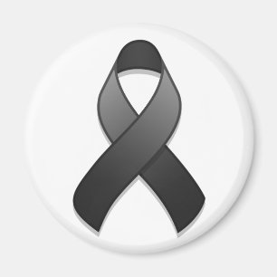 Black Awareness Ribbon Magnet
