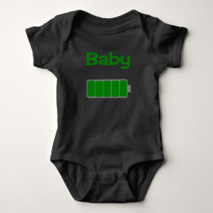 Black Baby Battery T-Shirt Bodysuit