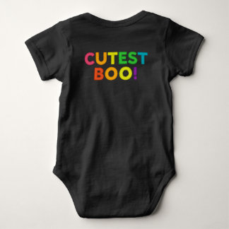 Black Baby Body 100 % cotton - Rainbow Kitten Bodysuit