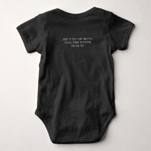 Black Baby Bodysuit Hebrew Morning Prayer