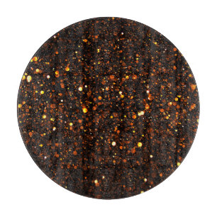 Black Background Beautiful Bokeh Cutting Board