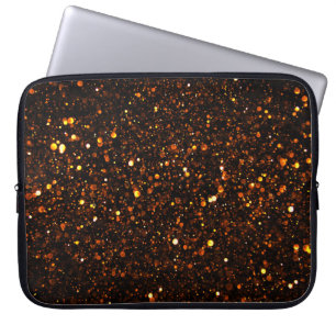 Black Background Beautiful Bokeh Laptop Sleeve