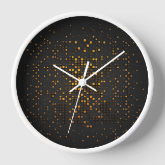 Black background clock