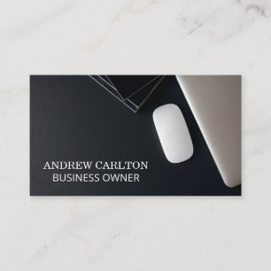 Black Background   Office Space Electronics Business Card