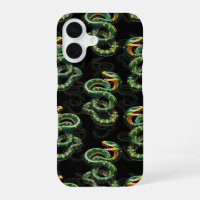 Black Background Snake Pattern Design