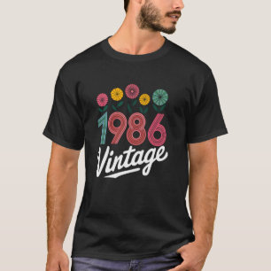 Black Background White Print T-Shirt