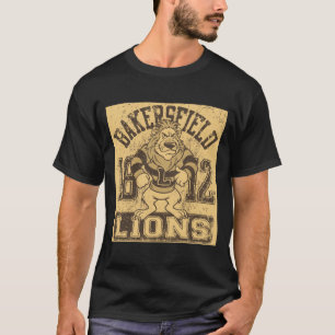 Black Bakersfield Lions Vintage Mascot Shirt