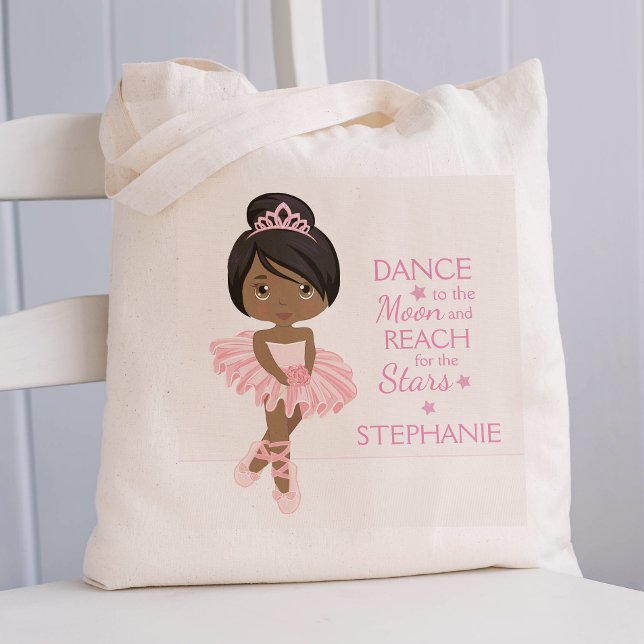 Black Ballerina Personalised Tote Bag (Creator Uploaded)