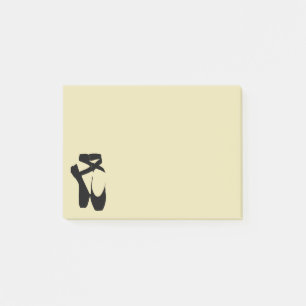 Black Ballet Shoes En Pointe Post-it Notes