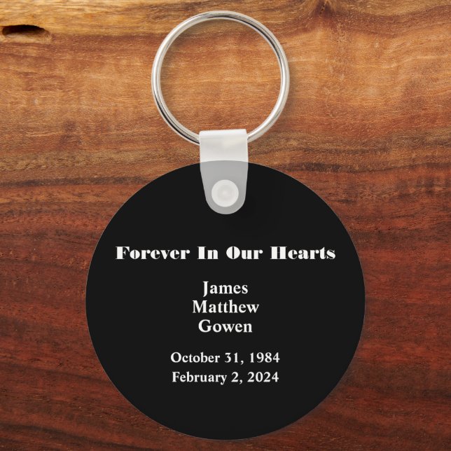 Black Balloon Day Overdose Awareness Addition  Key Ring (Back)