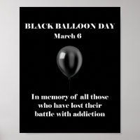 Black Balloon Day Overdose Awareness Addition 