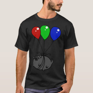 Black Balloon Pug 651 T-Shirt