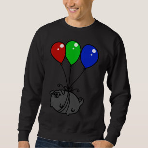 Black Balloon Pug Classic T-Shirt 651 Sweatshirt