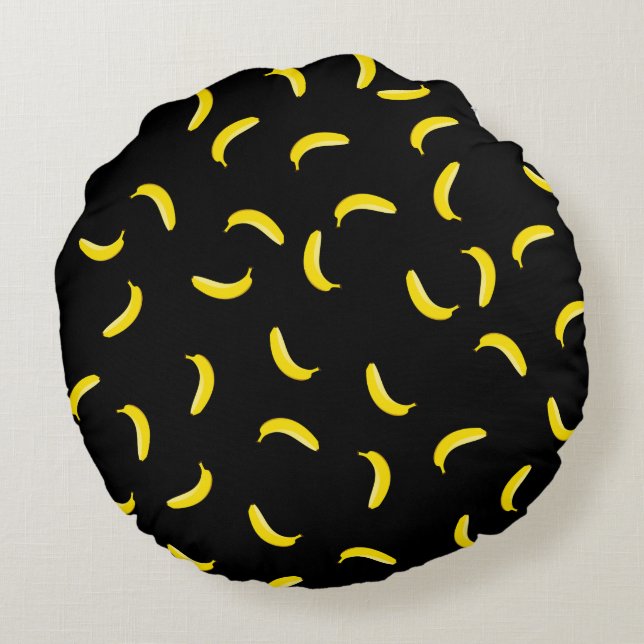 Black Banana Round Cushion (Back)