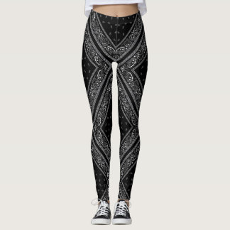 Black Bandanna Too Leggings