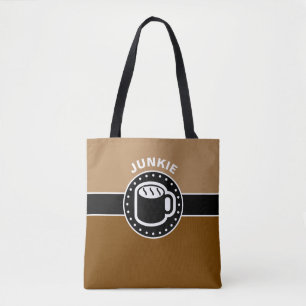 Black Banner & BROWN Rectangle + your ideas Tote Bag