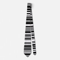Black Barcode Necktie