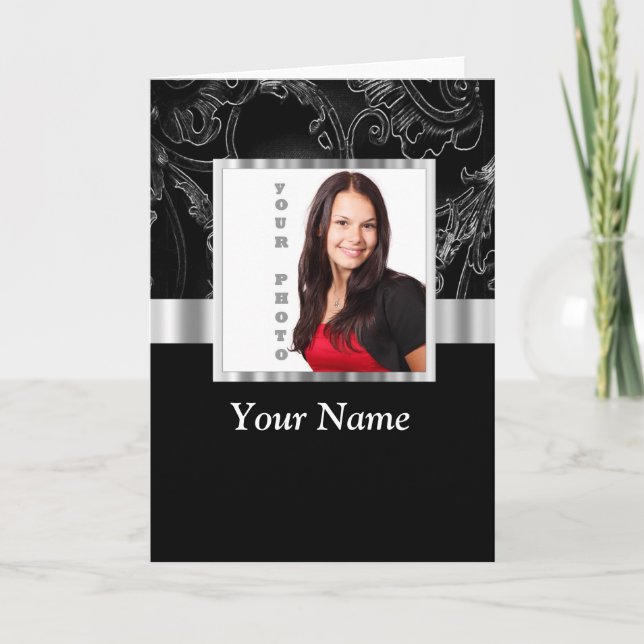 Black baroque instagram template (Front)