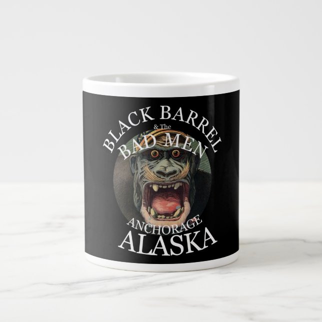 BLACK BARREL & THE BAD MEN ANCHORAGE ALASKA AK LARGE COFFEE MUG (Front)