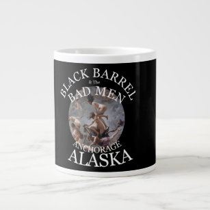 BLACK BARREL & THE BAD MEN ANCHORAGE ALASKA AK LARGE COFFEE MUG