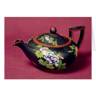 Black basalt teapot