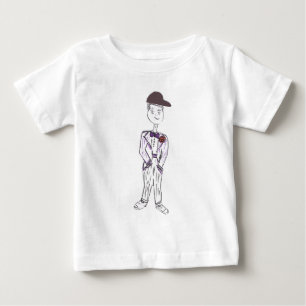 Black Baseball Cap Groom Baby T-Shirt