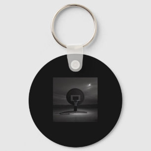 Black Basketball Hoop For Sports Lovers Key Ring