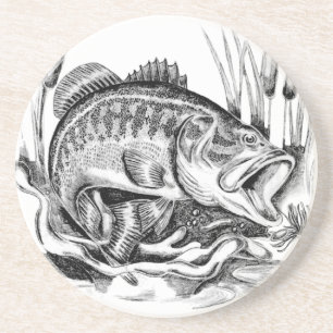 Black bass coaster
