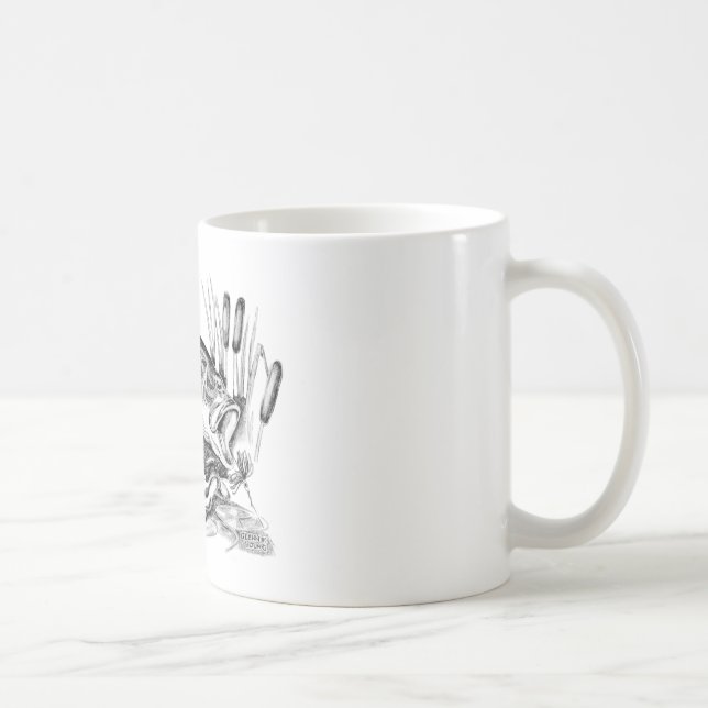 Black bass coffee mug (Right)