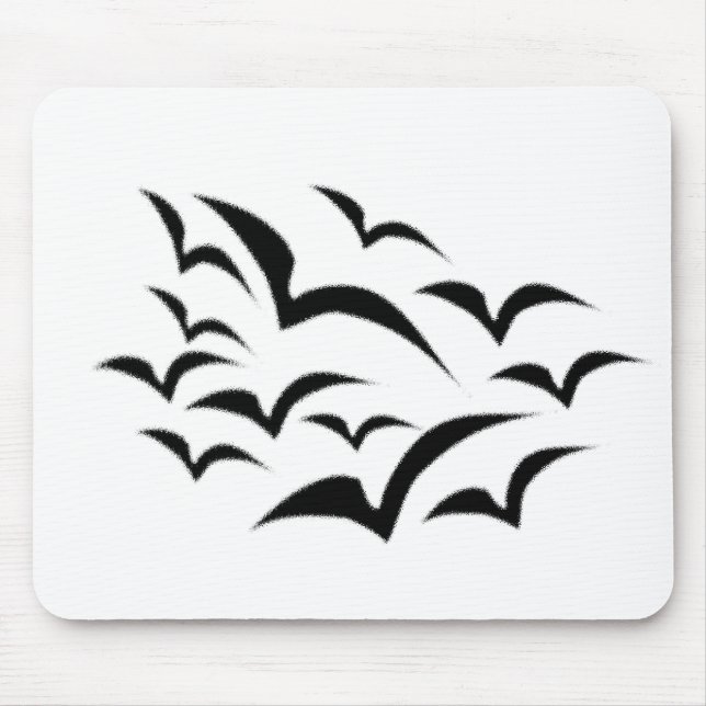 Black Bat Cloud Kids Mousepad (Front)