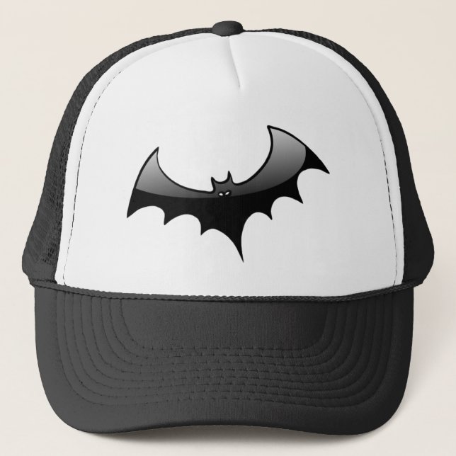 Black Bat Trucker Hat (Front)