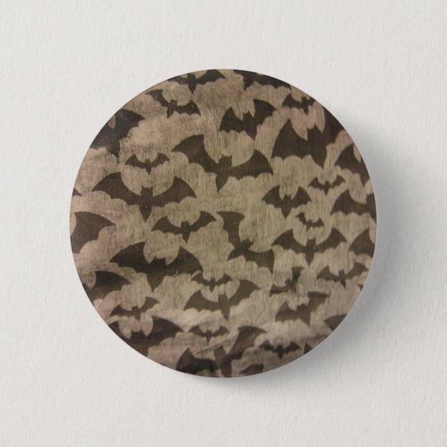 Black Bats 6 Cm Round Badge (Front)