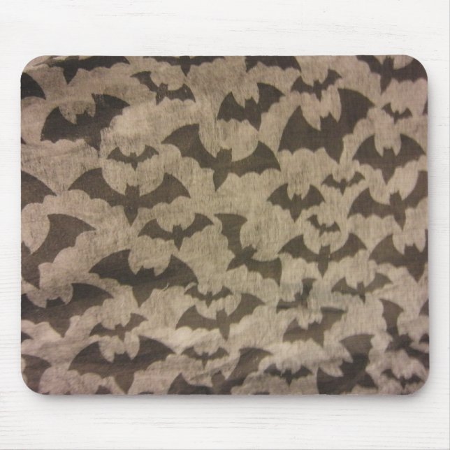 Black Bats Mouse Pad (Front)