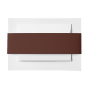 Black bean (solid colour) invitation belly band